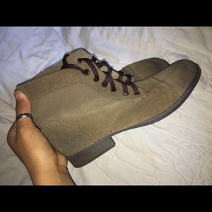 Brown leather boots!